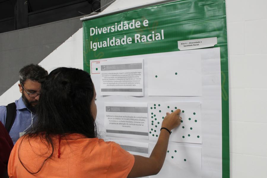 Participante vota em proposta da Pré-Conferência de Taubaté | Foto: Fábio Freitas