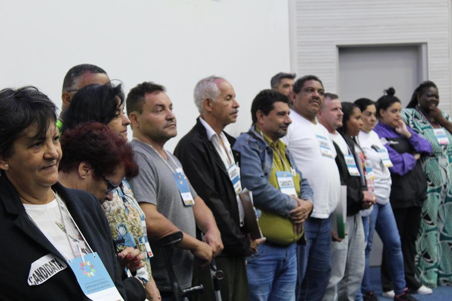 Participantes que se candidataram ao cargo de delegado/a por SJC aguardam votação | Foto: Fábio Freitas
