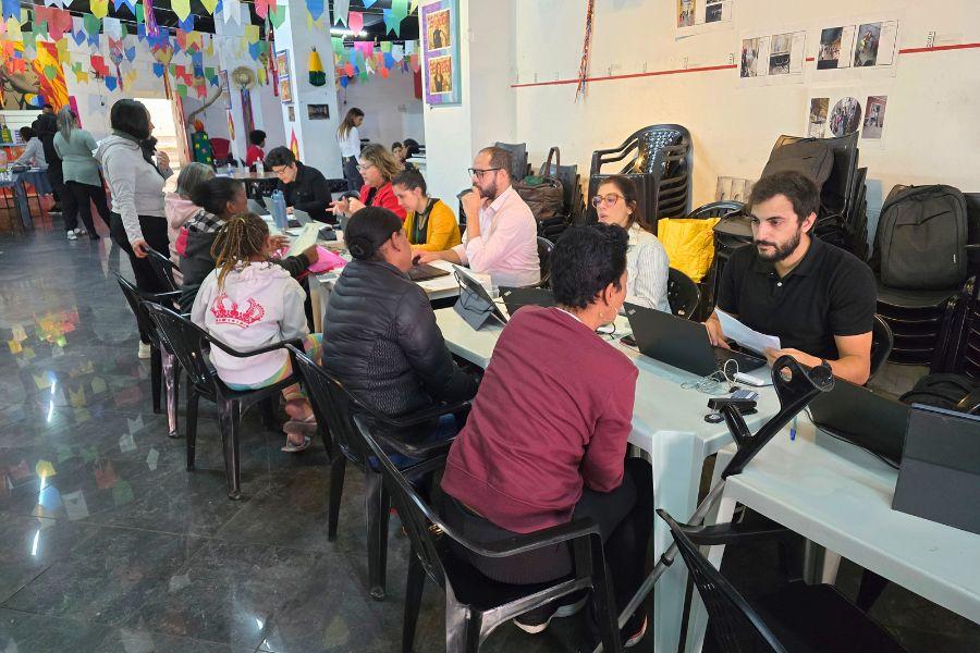 Evento foi realizado na Ocupação São João, localizada em prédio no centro da capital paulista, na Av. São João