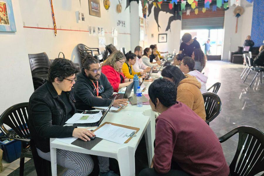 Evento foi realizado na Ocupação São João, localizada em prédio no centro da capital paulista, na Av. São João
