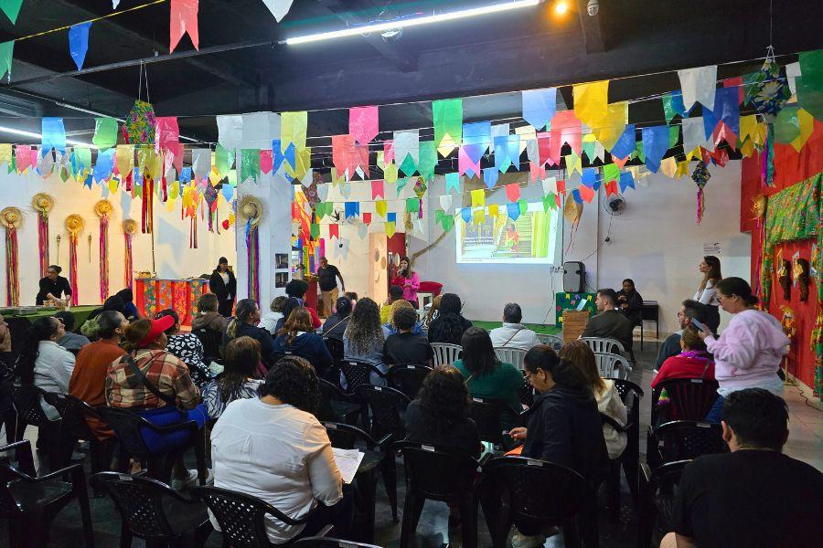 Evento foi realizado na Ocupação São João, localizada em prédio no centro da capital paulista, na Av. São João