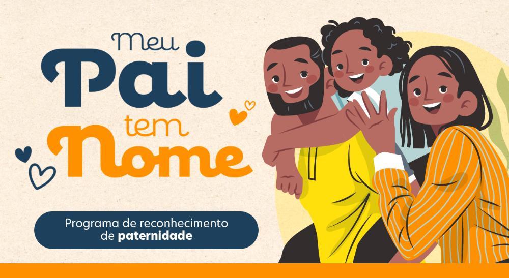 Ilustração mostra uma família negra dando sorrindo e se abraçando.