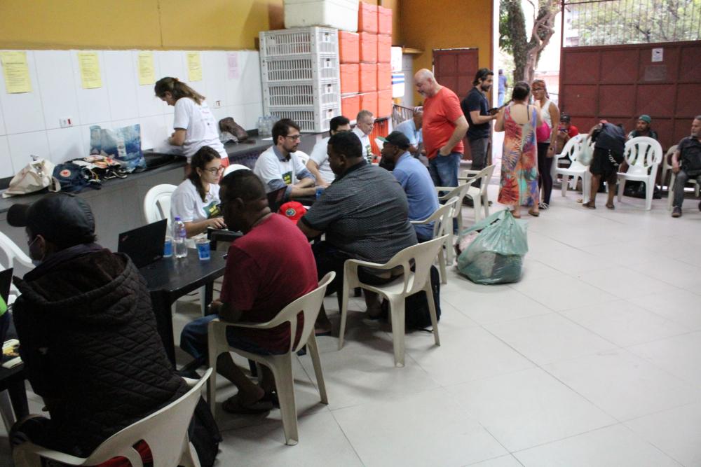 Lançamento foi realizado na Sefras, local de acolhida à população em situação de rua