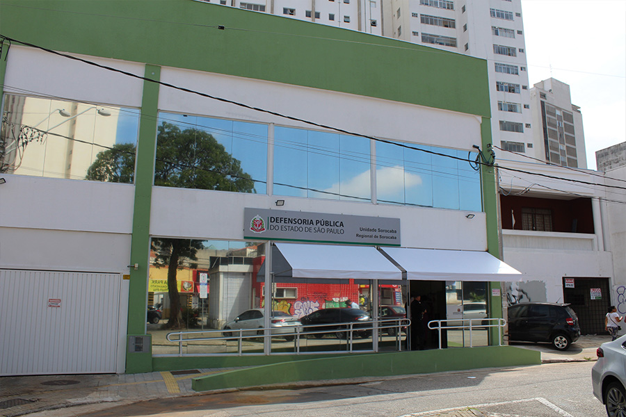 Fachada do novo prédio da DPE-SP em Sorocaba