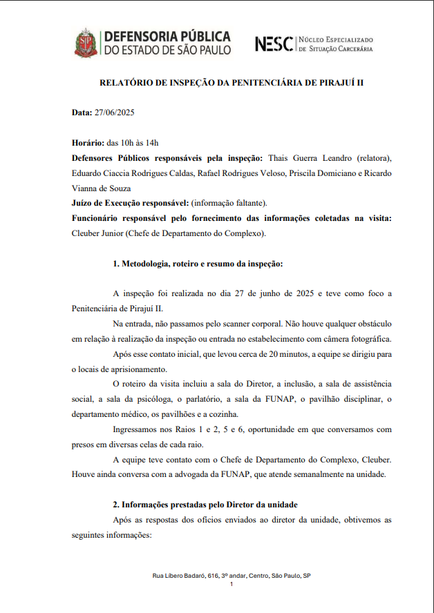 Hoje  Chat | Carolina Gelatti Carvalho Arruda | Microsoft Teams, Solicitação de salas.xlsx, Email – Manuela Ramos Deheinzelin – Outlook, Textos padrões - Email.docx, Cesar de Lima Niemietz - Agenda salas Liberdade, 32 - Secretaria dos Núcleos - Calendário+6 teams.microsoft.com, defensoriasp-my.sharepoint.com, outlook.office.com, defensoriasp.sharepoint.com, forms.office.com Prezados/as, bom dia.&nbsp; Informamos que fizemos a reserva, conforme segue:&nbsp; No entanto, solicitamos que as proximas solicitações sejam feitas via formulário: https://forms.office.com/pages/responsepage.aspx?id=Wp7Pxq7WcU-lDcMPv9mAfbh76m9EZqpCkR5Rr-Pmm_JUOU1XNFM2N0VQWkNIM09HWVJQVVkzWkw1Ni4u&route=shorturl Isso, porque ja temos as perguntas que preciso para efetuar a reserva, nesse caso, por exemplo, o email veio sem a hora de fim, por isso prorroguei a reuniao ate as 20h, caso seja mais, por favor avisar.&nbsp; Por fim, solicitamos, por gentileza, que seja informado ao diretor da administração predial, Sr. Marcos Rossi melhorar texto Claro! Aqui está uma sugestão de texto revisado, mais claro e formal, mantendo o conteúdo original:  Prezados/as, bom dia.  Informamos que a reserva foi realizada conforme solicitado.  Contudo, reforçamos que as próximas solicitações de reserva devem ser feitas exclusivamente por meio do formulário disponível em: Formulário de Solicitação de Espaços. Esse procedimento é necessário pois o formulário contempla todas as informações indispensáveis para efetivar a reserva. No caso desta solicitação, por exemplo, não foi informada a hora de término da reunião. Por esse motivo, a reserva foi estendida até as 20h. Caso o evento ultrapasse esse horário, solicitamos que nos avisem com antecedência.  Por fim, pedimos, por gentileza, que seja informado ao diretor da administração predial, Sr. Marcos Rossi, o nome completo e o documento de identificação dos participantes, para que seja providenciada a liberação de acesso junto à portaria.  Atenciosamente, Manuela Ramos Deheinzelin Oficiala de Defensoria Pública Secretaria dos Núcleos Especializados mdeheinzelin@defensoria.sp.def.br Av. Liberdade, 32 – São Paulo/SP  Se quiser, posso adaptar o tom para algo mais informal ou direto. Deseja incluir alguma observação adicional?      Editar em uma página Diante da indisponibilidade do Auditório que esta com evento da EDEPE hj e da confirmação de interesse na sala 211 via teams, segue a reserva efetuada.&nbsp; melhorar frase Claro! Aqui está uma versão aprimorada da frase, com maior clareza e fluidez:  