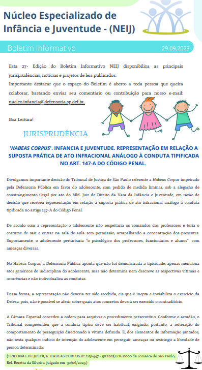27º Boletim Informativo