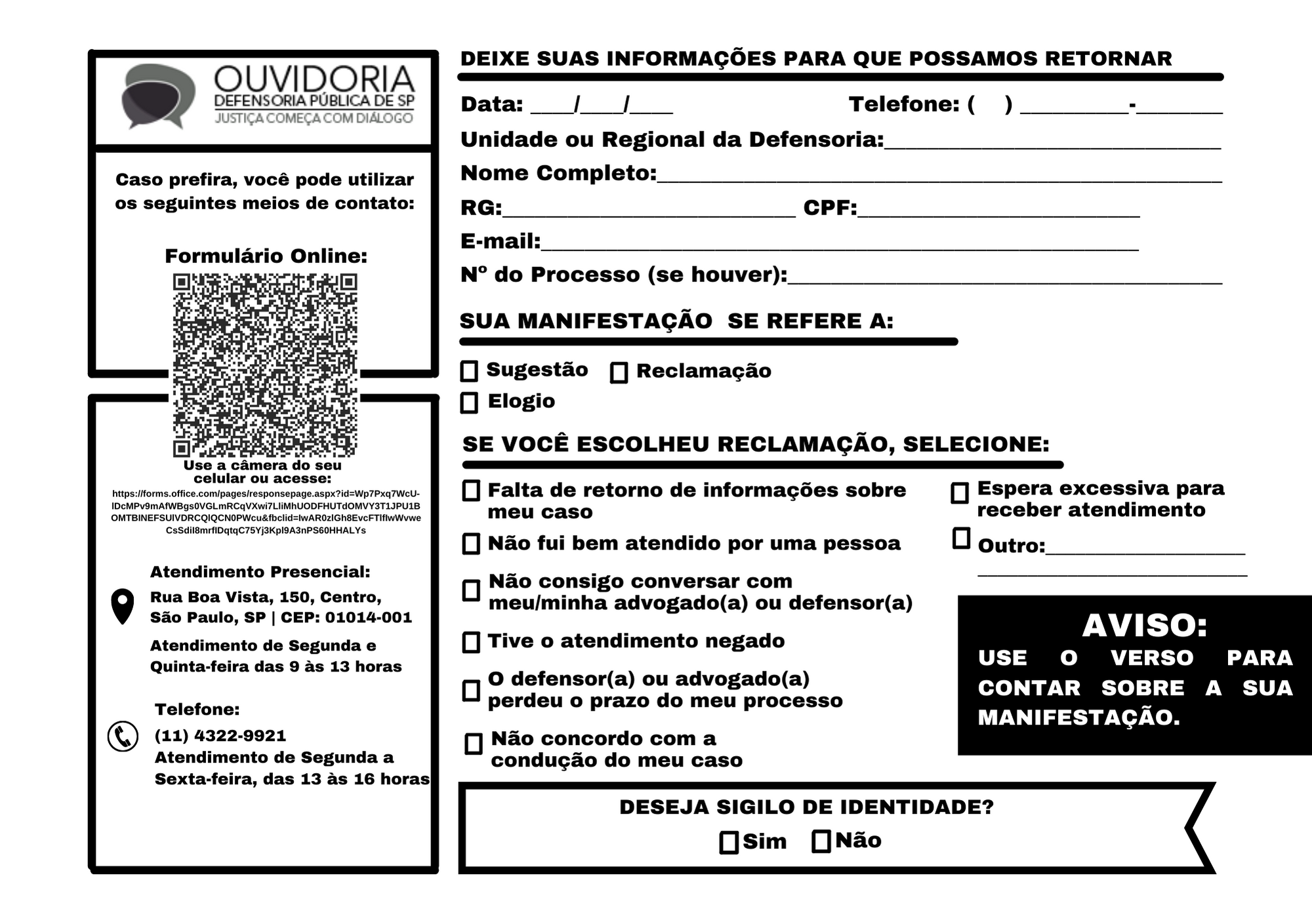 A capa é a imagem do próprio formulário. 