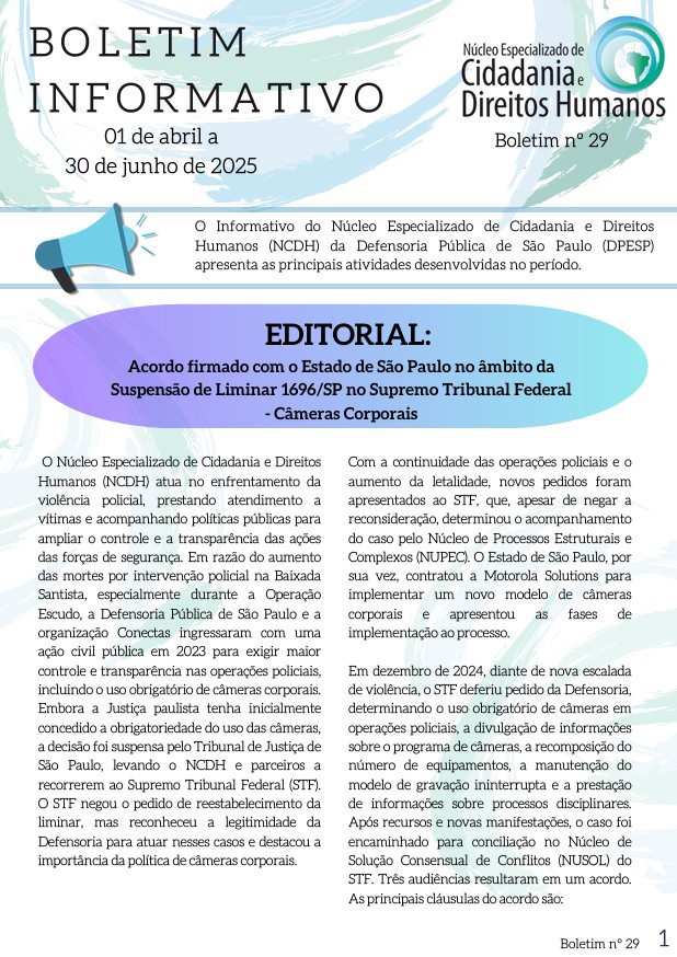 Boletim Informativo de Abril a Junho de 2025