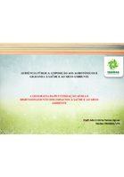 Capa com cores pastéis de verde, azul e amarelo. Título AUDIÊNCIA PÚBLICA: EXPOSIÇÃO AOS AGROTÓXICOS E GRAVAMES À SAÚDE E AO MEIO AMBIENTE​  ​  ​  ​  A GEOGRAFIA DA PULVERIZAÇÃO AÉREA E DIMENSIONAMENTO DOS IMPACTOS À SAÚDE E AO MEIO AMBIENTE​