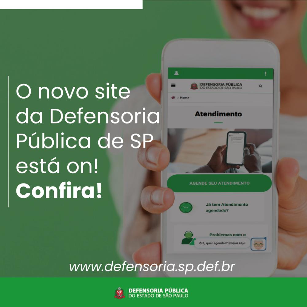 O novo site da Defensoria Pública conta agora recursos aprimorados para uma melhor experiência no computador e no celular.